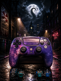 Custom Pre-Built - PS5 Controller - Purple Sky - TMR, Clicky Triggers, 4 Paddles