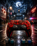 Rapid Fire Mod Pre-Built - PS5 Controller - Red Alien - TMR, Clicky Triggers, 4 Buttons