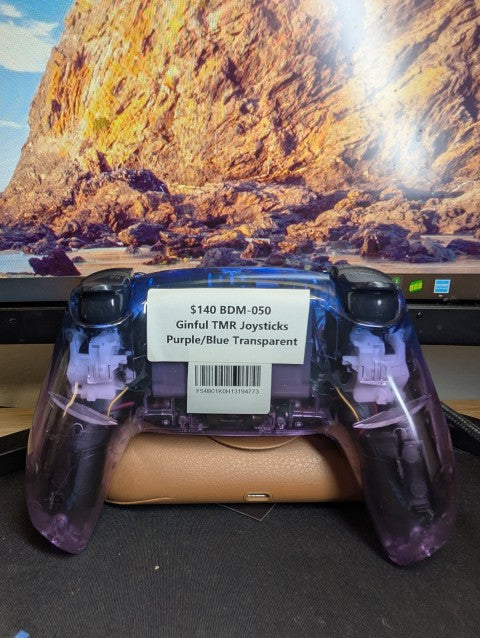 Custom Pre-Built - PS5 Controller - Clear Purple/Blue