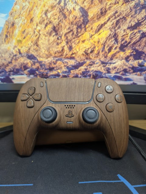 Custom Pre-Built - PS5 Controller - WoodGrain