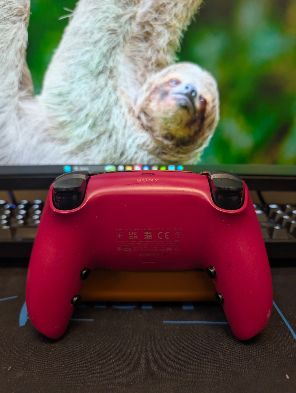 Rapid Fire Mod Pre-Built - PS5 Controller - Red Alien - TMR, Clicky Triggers, 4 Buttons