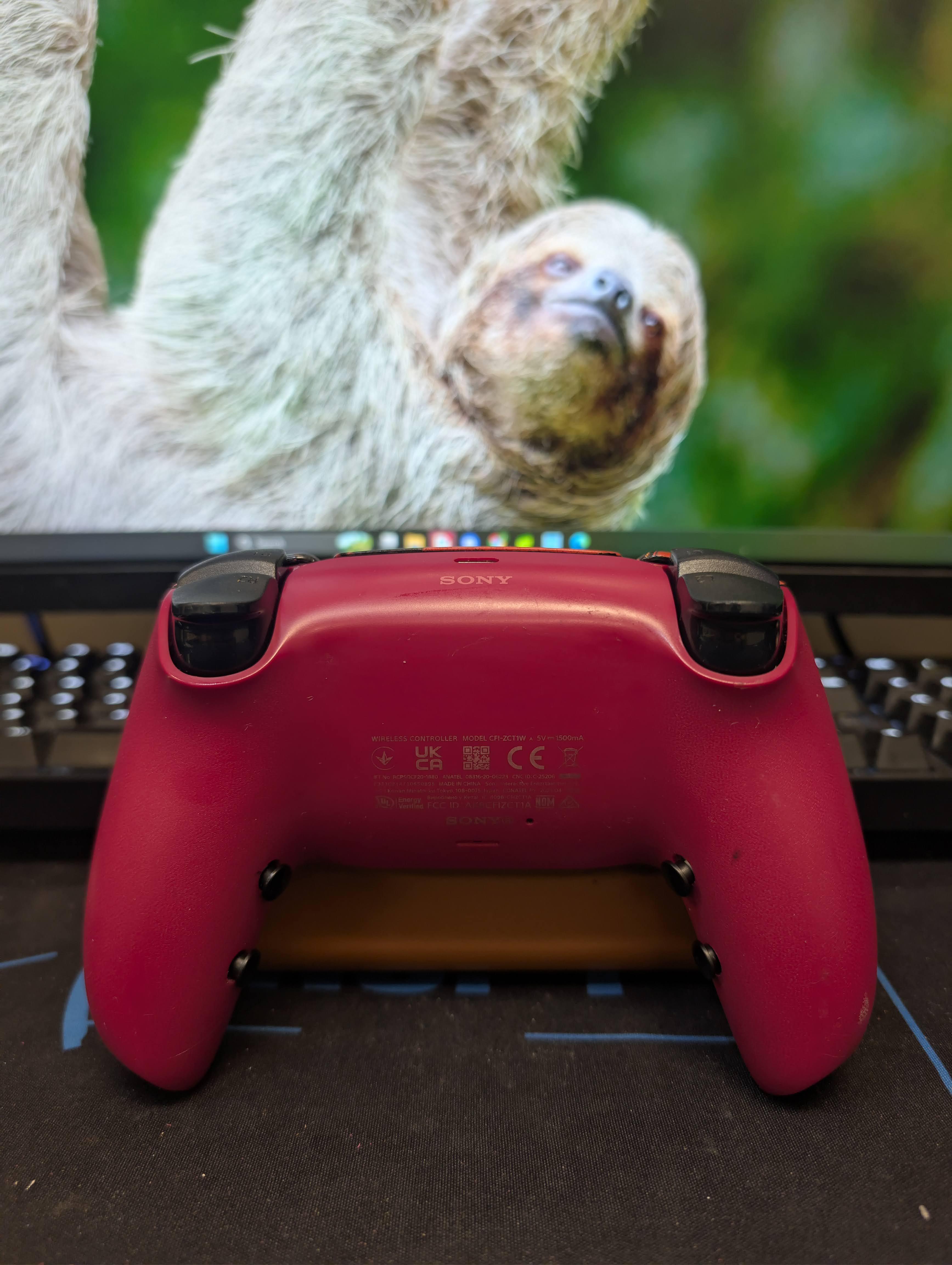 Rapid Fire Mod Pre-Built - PS5 Controller - Red Alien - TMR, Clicky Triggers, 4 Buttons