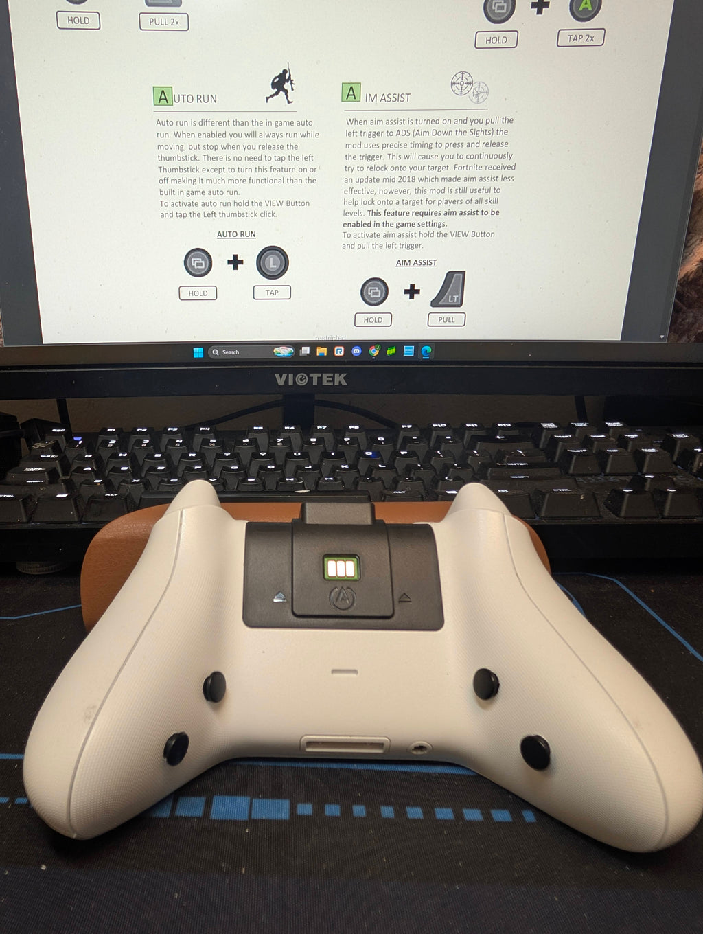 Rapid Fire/Fornite Mod Pre-Built - Xbox Controller 1914 - White - TMR, 4 Back Buttons