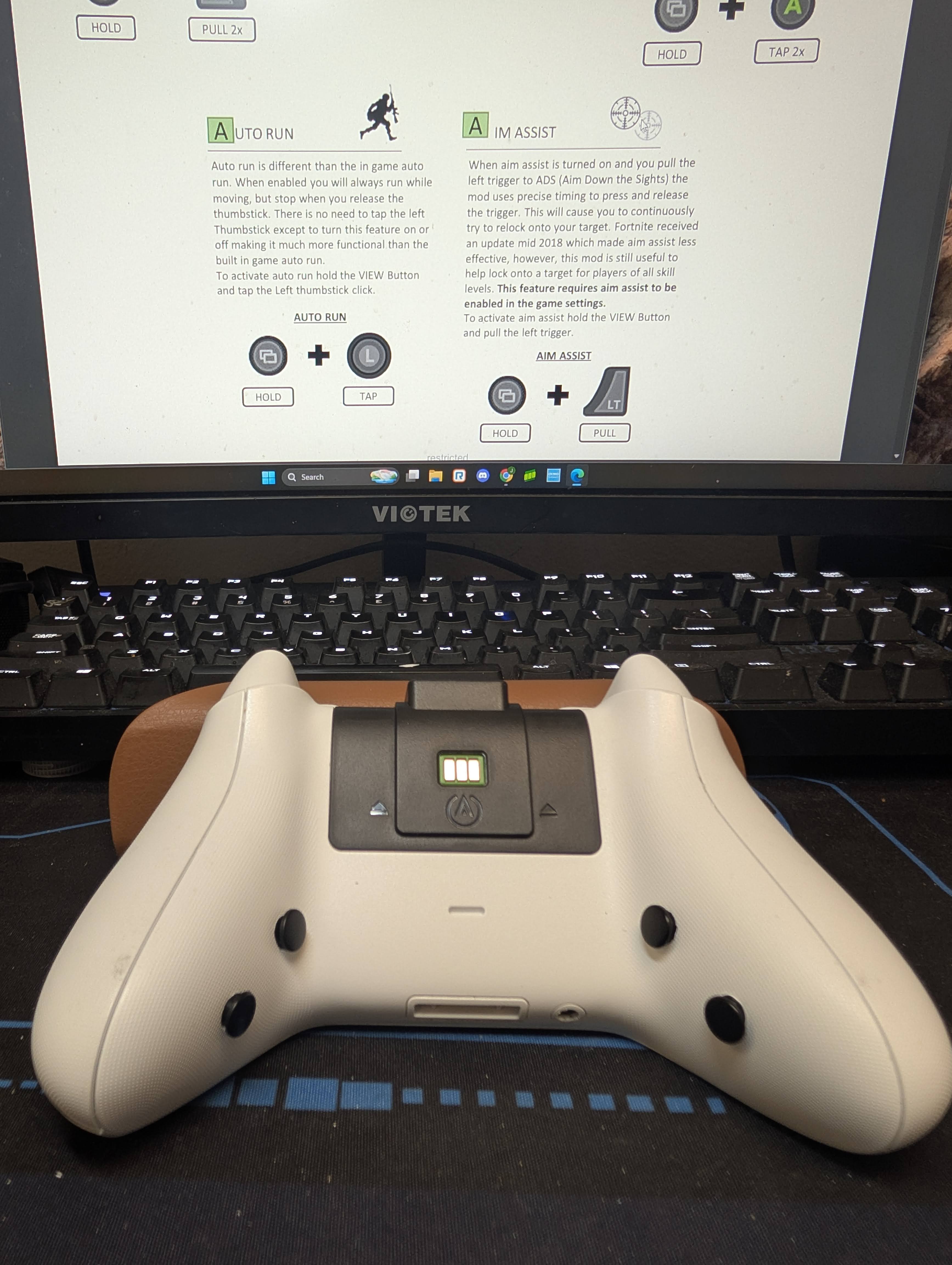 Rapid Fire/Fornite Mod Pre-Built - Xbox Controller 1914 - White - TMR, 4 Back Buttons