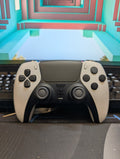 Custom Pre-Built White/Black Ps5 Controller with TMR Joysticks and Clicky D-Pad & Bumpers/Trigger buttons