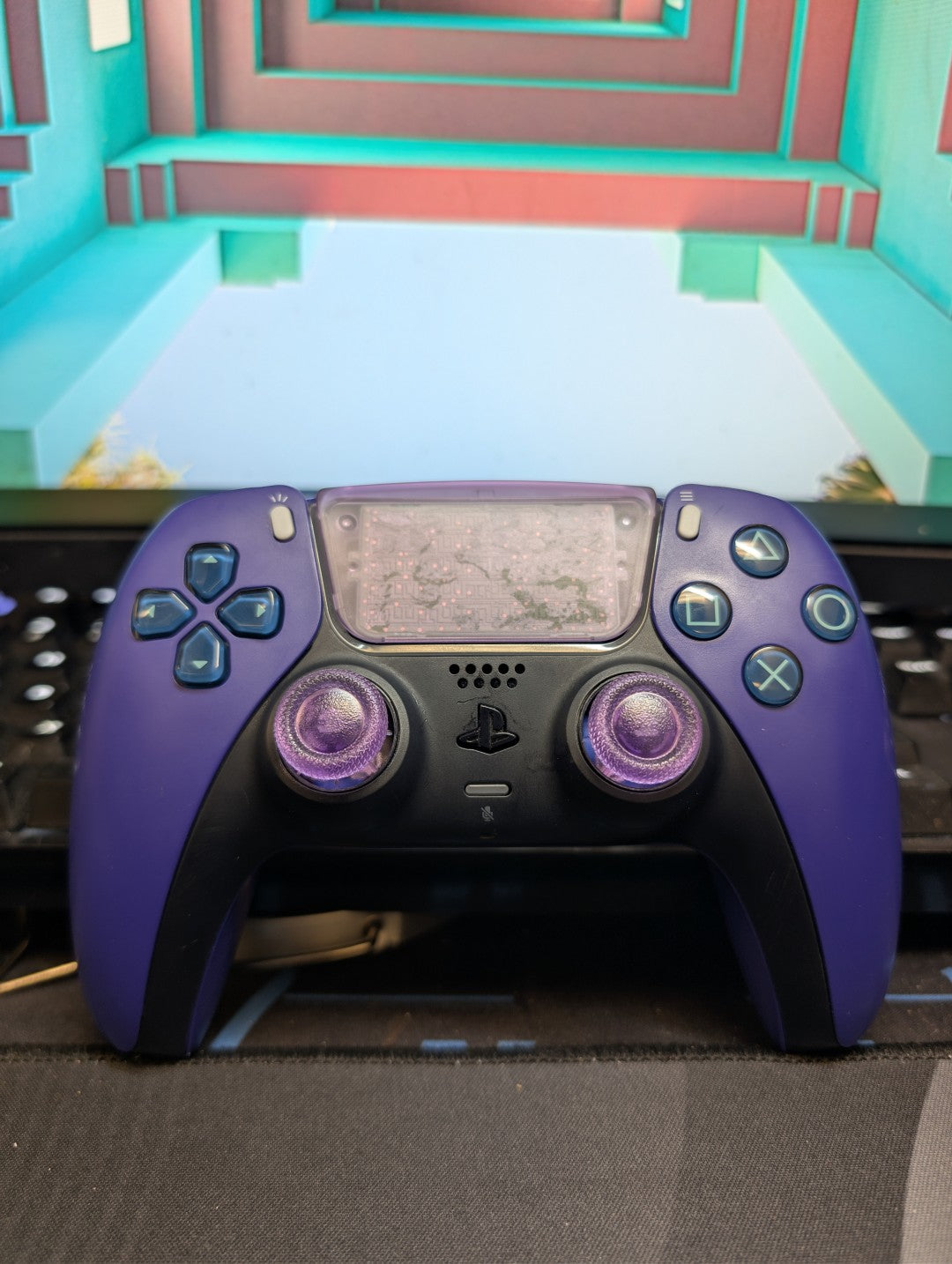 Custom Pre-Built Purple Ps5 Controller with TMR Joysticks