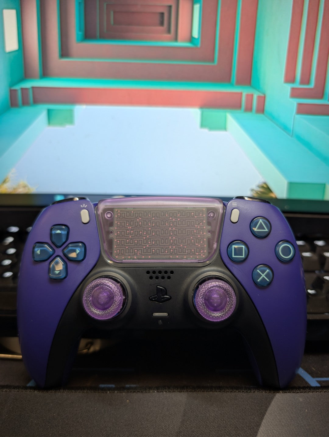 Custom Pre-Built Purple Ps5 Controller with TMR Joysticks