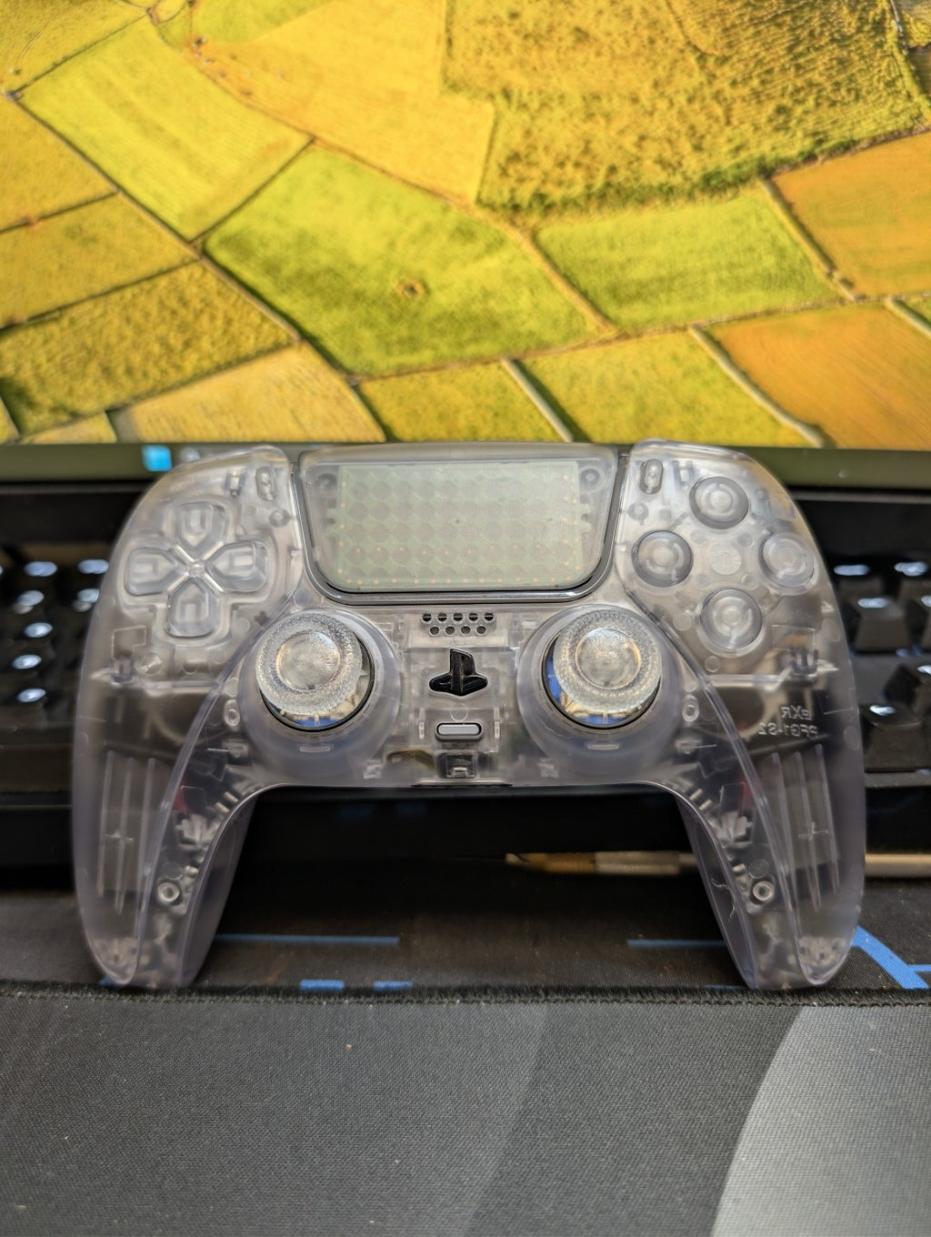 Custom Pre-Built Clear Ps5 Controller with TMR Joysticks