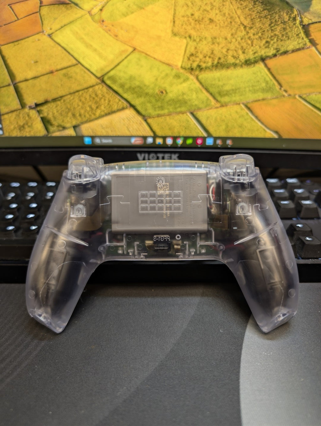 Custom Pre-Built Clear Ps5 Controller with TMR Joysticks