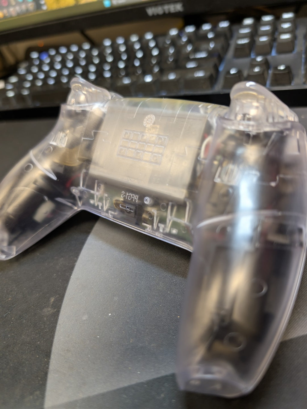 Custom Pre-Built Clear Ps5 Controller with TMR Joysticks