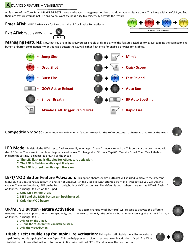 Modded Xbox (1914) Controller - Red/White - TMR Joysticks, Clicky Face Buttons, Rapid Fire Mod, Back Button Mod